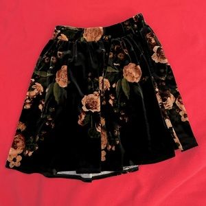 Velvet Crush Floral Skirt